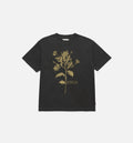 Tobacco Flowers Mens Short Sleeve Shirt Black