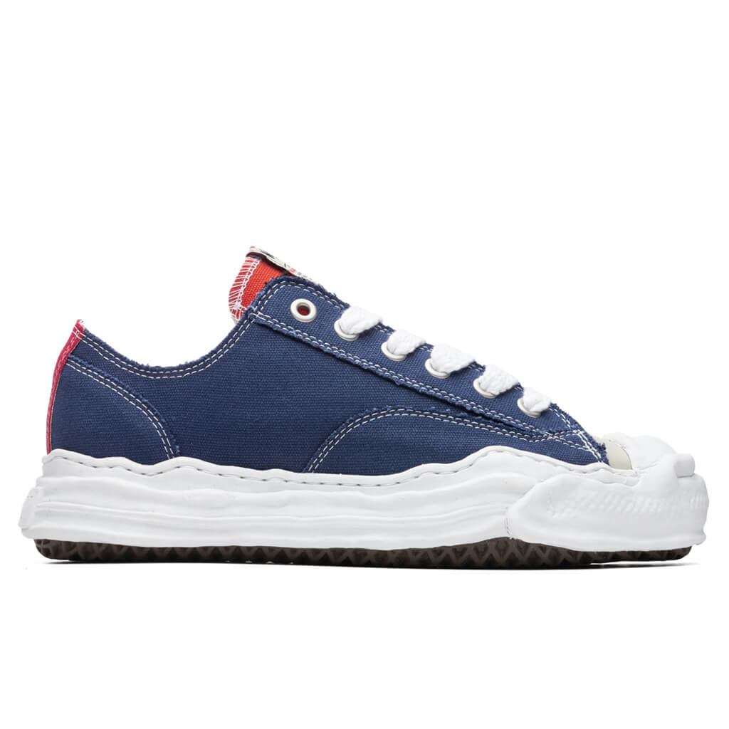 Hank Low OG Sole Toe Cap Canvas Sneaker Navy Beige