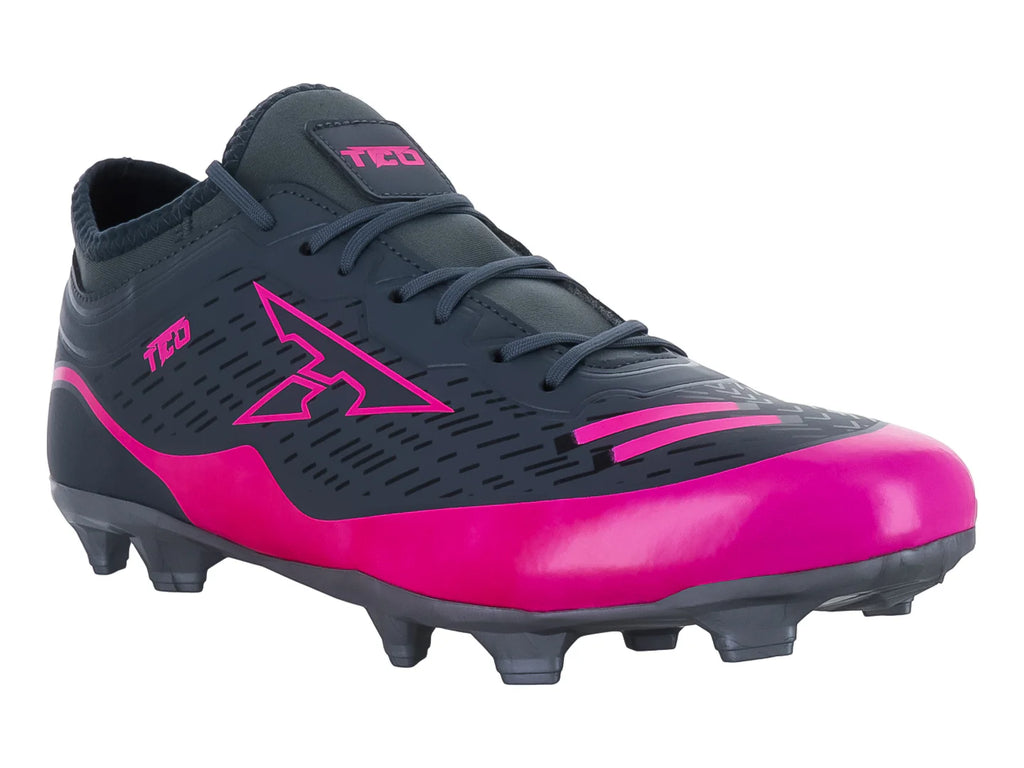 Tenis de Fútbol Leon Trucco Gris Oxford y Fucsia para Hombre