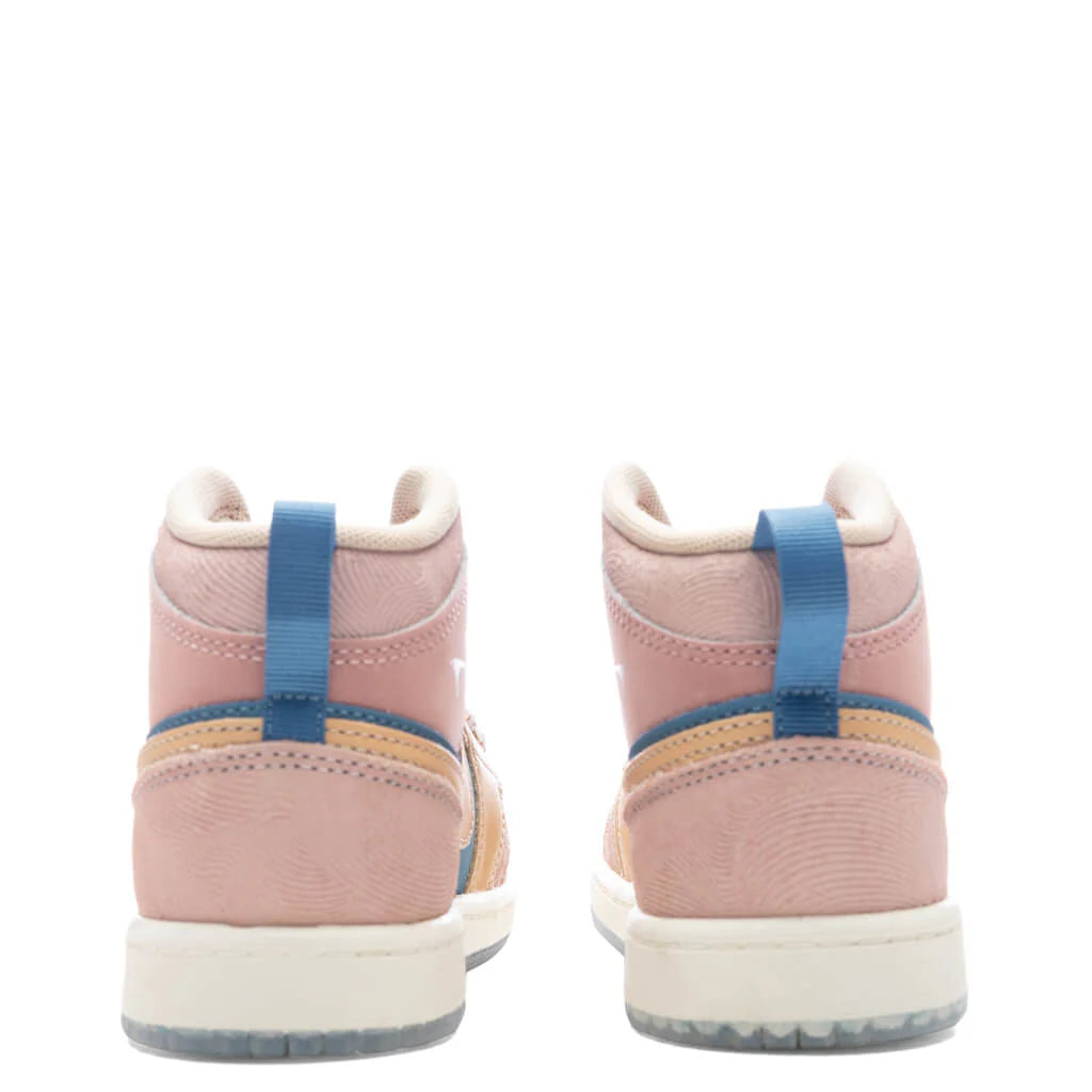 Jordan 1 Mid SS PS Zen Aegean Storm Hemp Pink Oxford