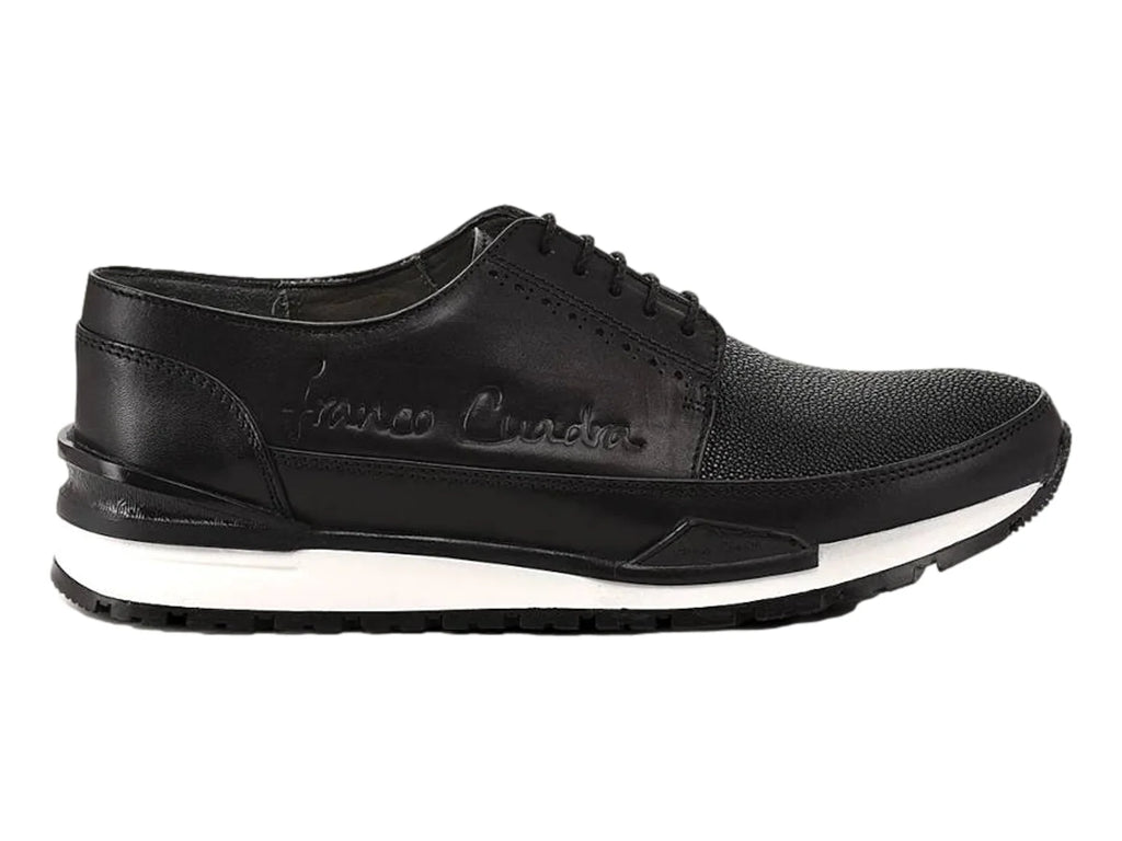 Tenis Cuadra de Mantarraya Negro para Hombre