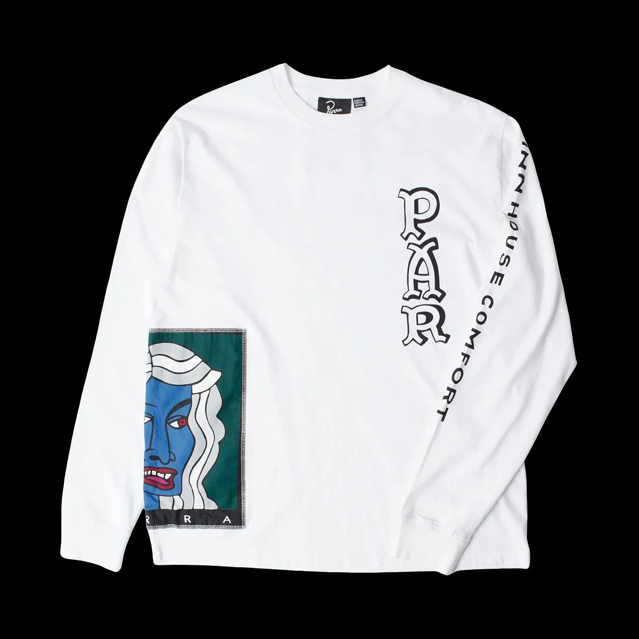 By Parra Your Face Long Sleeve T Shirt White