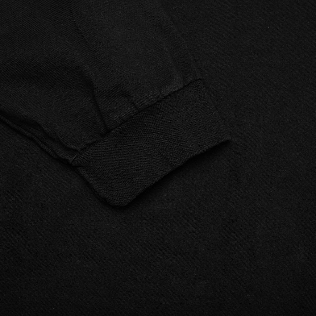 International Crew Pigment Dyed L S Tee Black