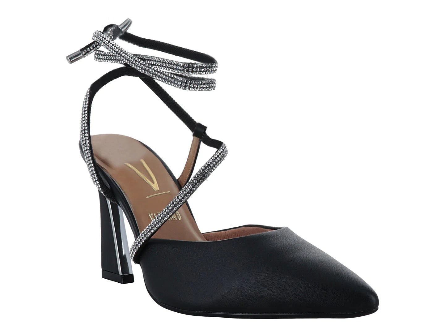 Zapatos de Tacón Vizzano Negros con Cristales para Mujer