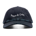 Wordmark Distressed Dad Hat Black