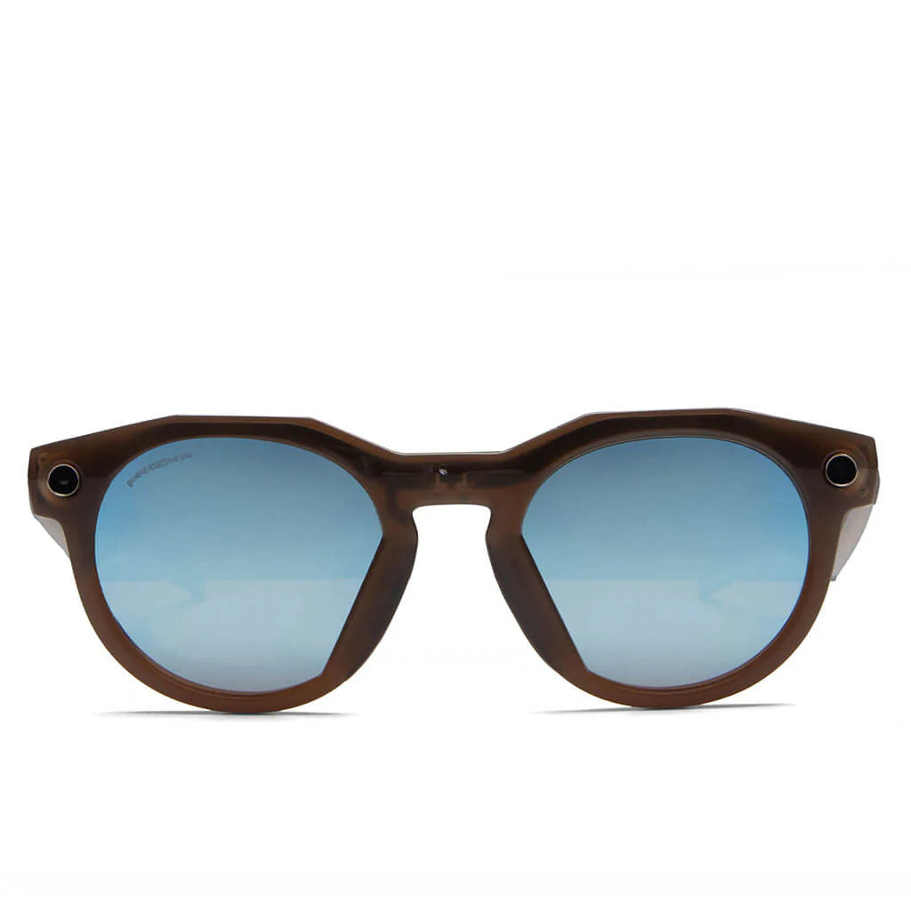 Oakley Meta HSTN Brown Smoke Prizm Deep Water Polarized