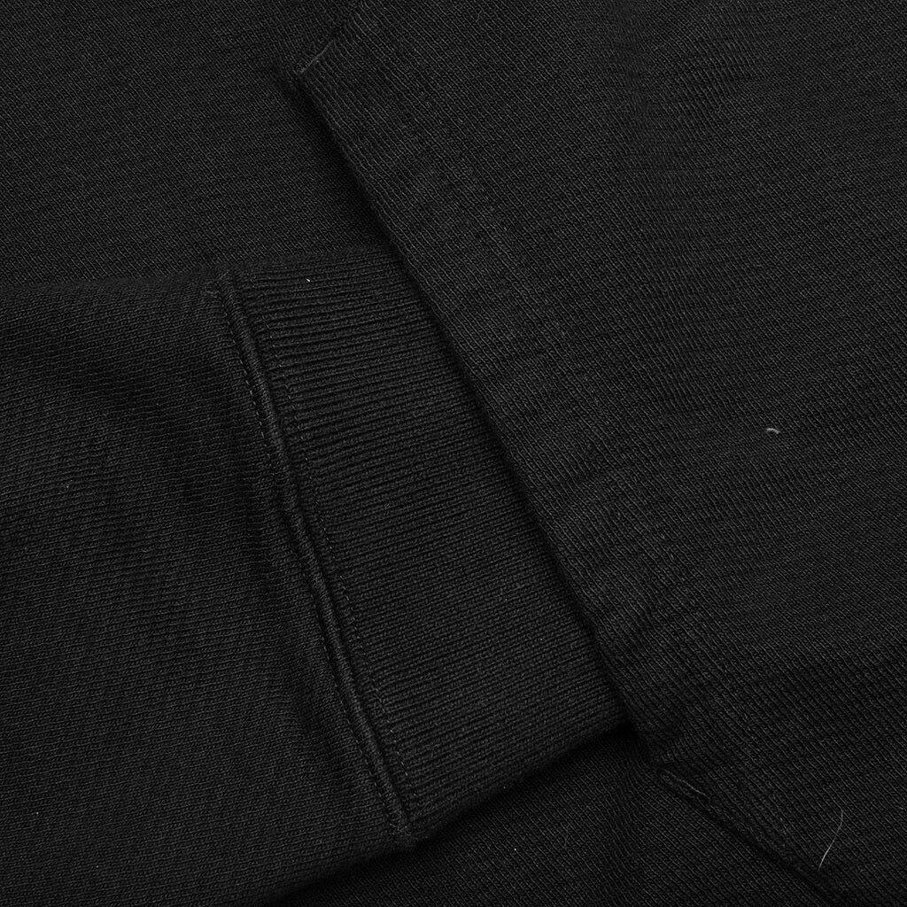 Logo Slim Hoodie Black White