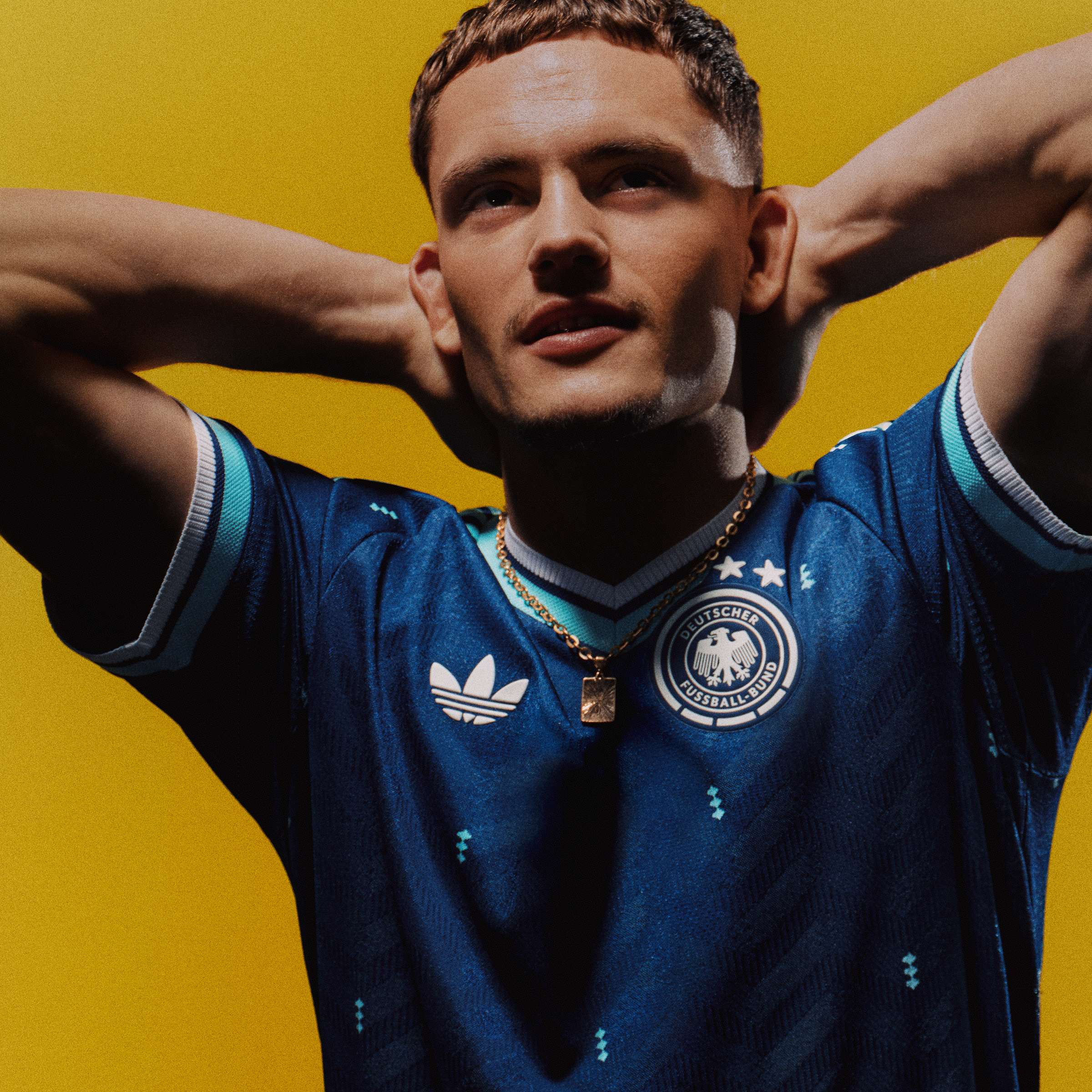 adidas Germany Away Authentic Mens Soccer Jersey 2026 Navy