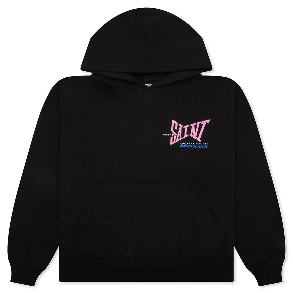 Ribbon Saint Hoodie Black