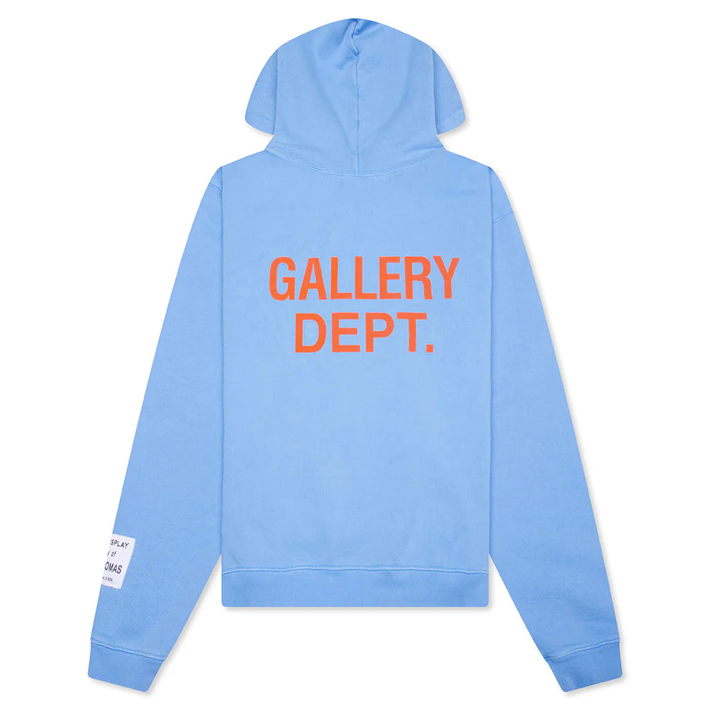 90s GD Logo Hoodie Baby Blue