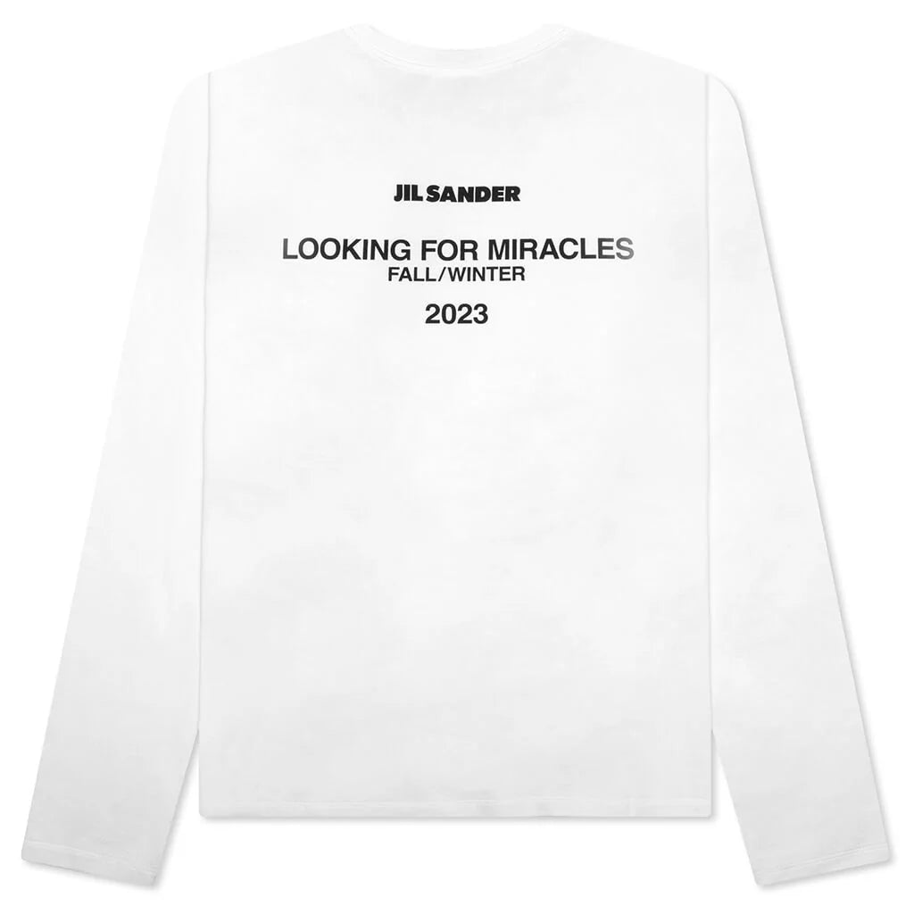 Looking for Miracles Layered Sweater With T Shirt Open White
