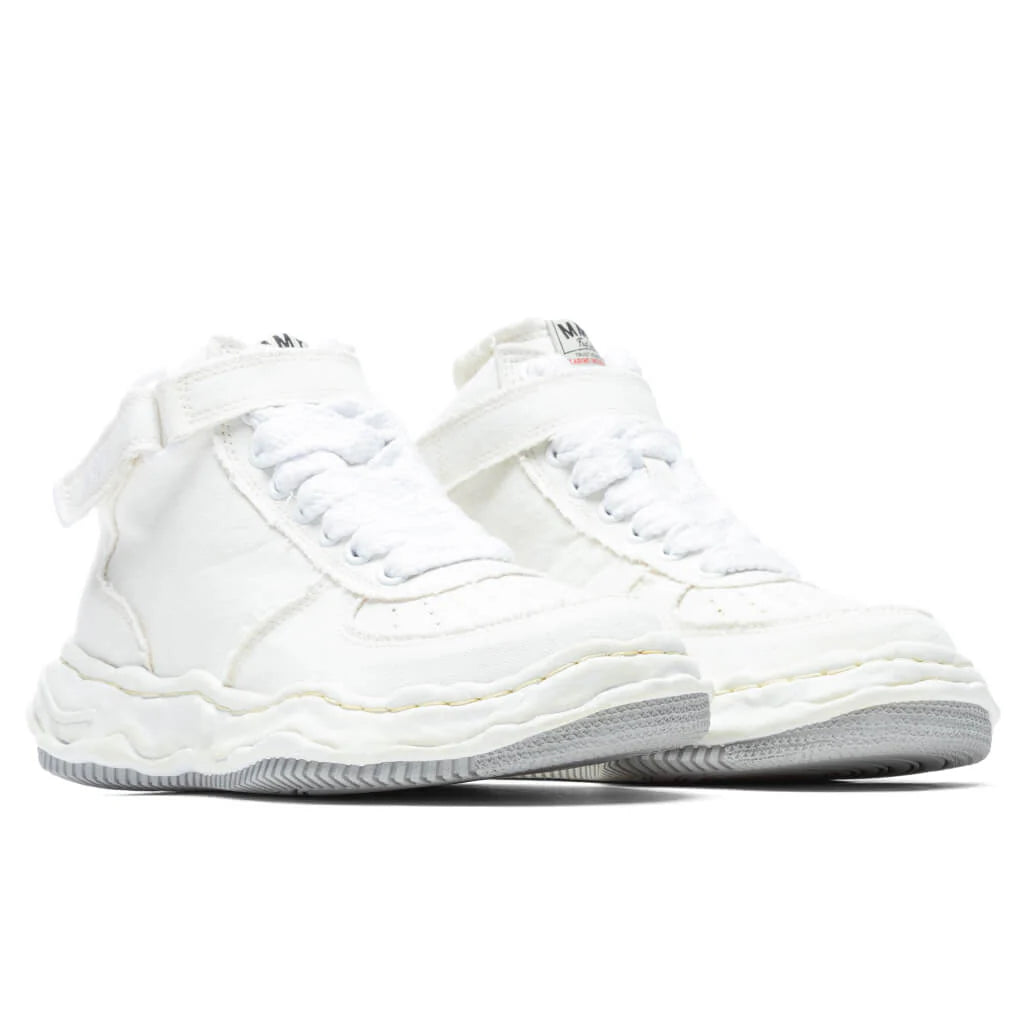 Wayne High OG Sole Washed Canvas Sneaker White