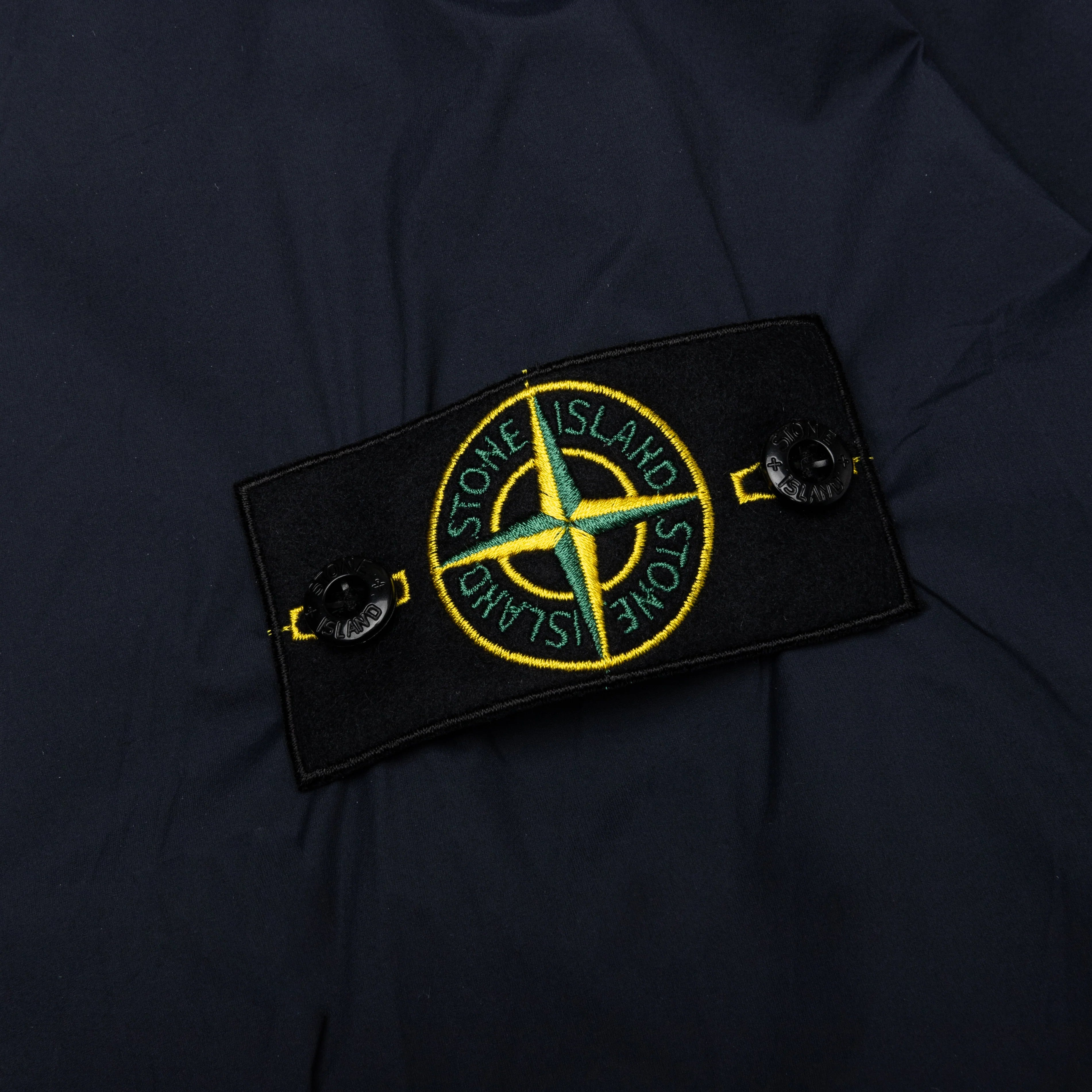 Skin Touch Nylon Bomber Jacket Navy Blue