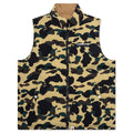 1st Camo Reversible Down Vest Yellow