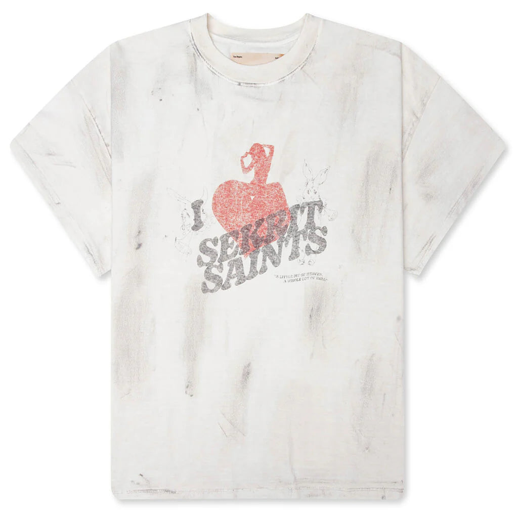 Gentlemens Club T Shirt Vintage White