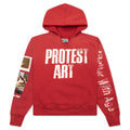 Protest Art Hoodie Red