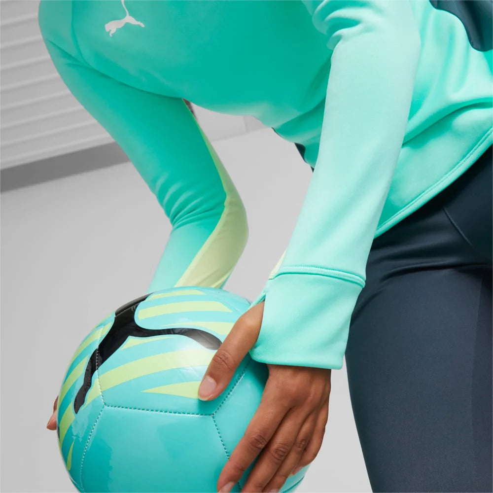 PUMA Womens Individualblaze 1 4 Zip Training Top Electric Peppermint Dark Night