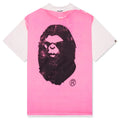 Saint M6 x Bape Handprint Genuine Nowhere Journey S S Tee White Pink