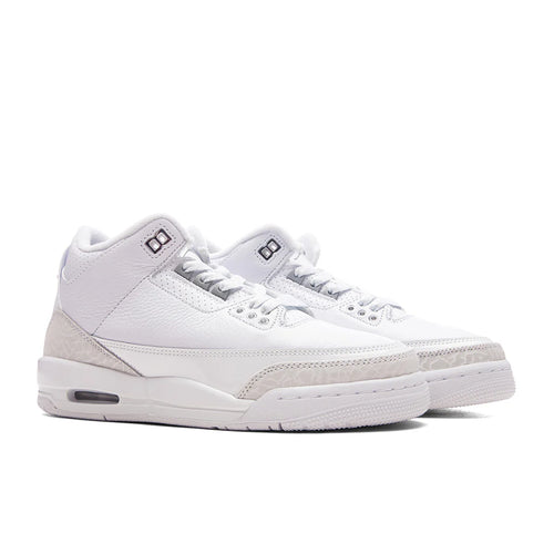 Air Jordan 3 Retro Pure Money GS White Metalic Silver