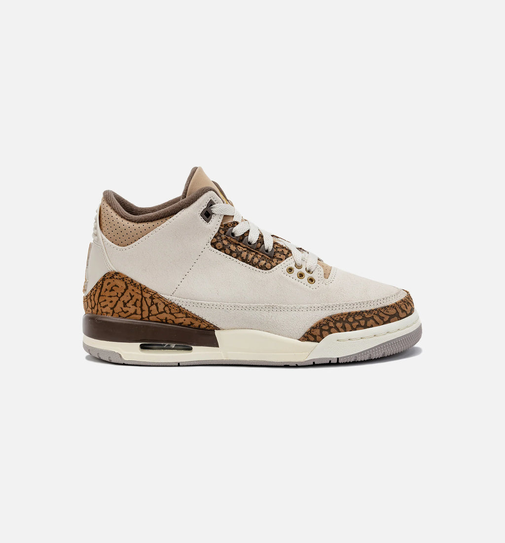 Air Jordan 3 Retro Palomino Grade School Lifestyle Shoe Light Orewood Brown Palomino