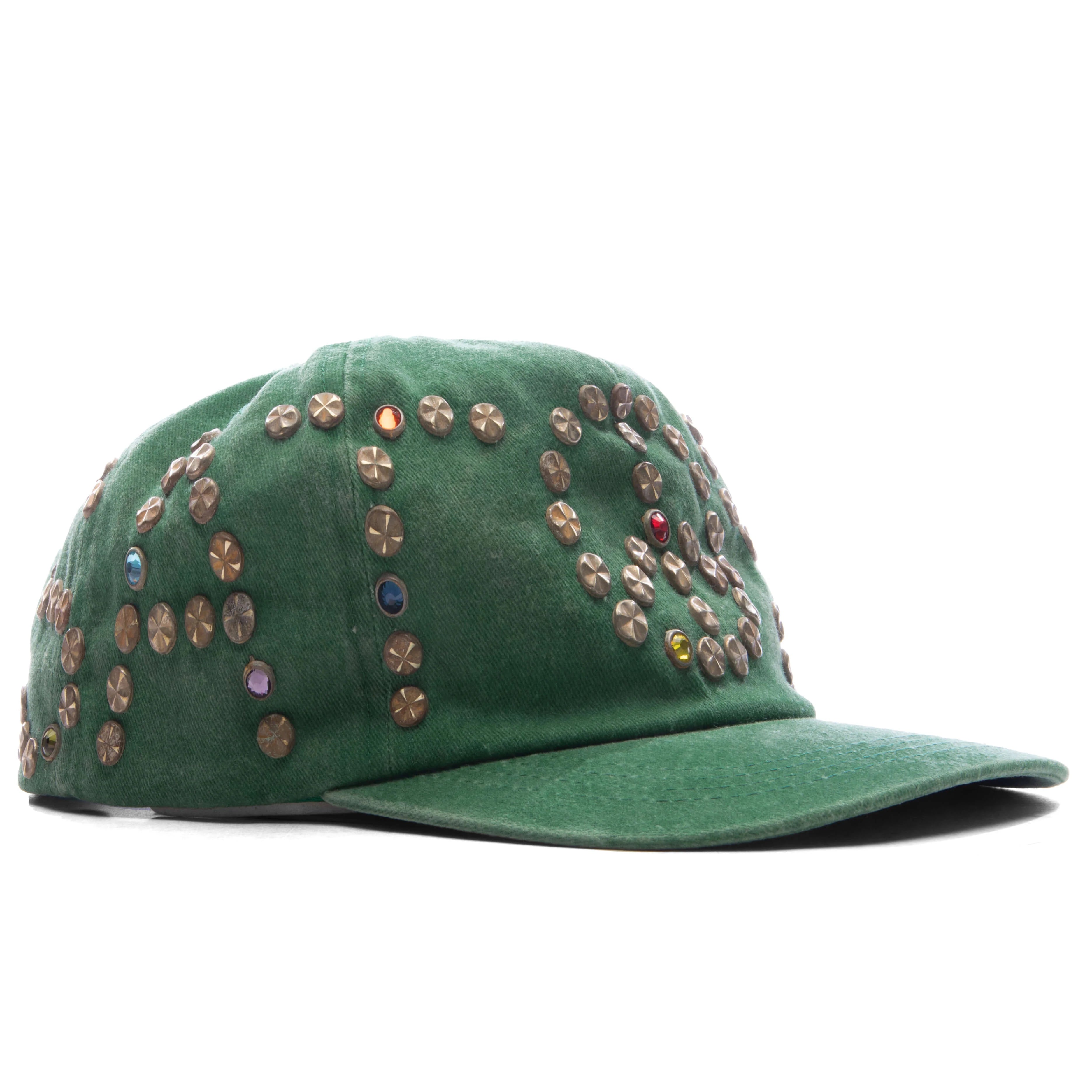 Studded Wrap Around Hat Green