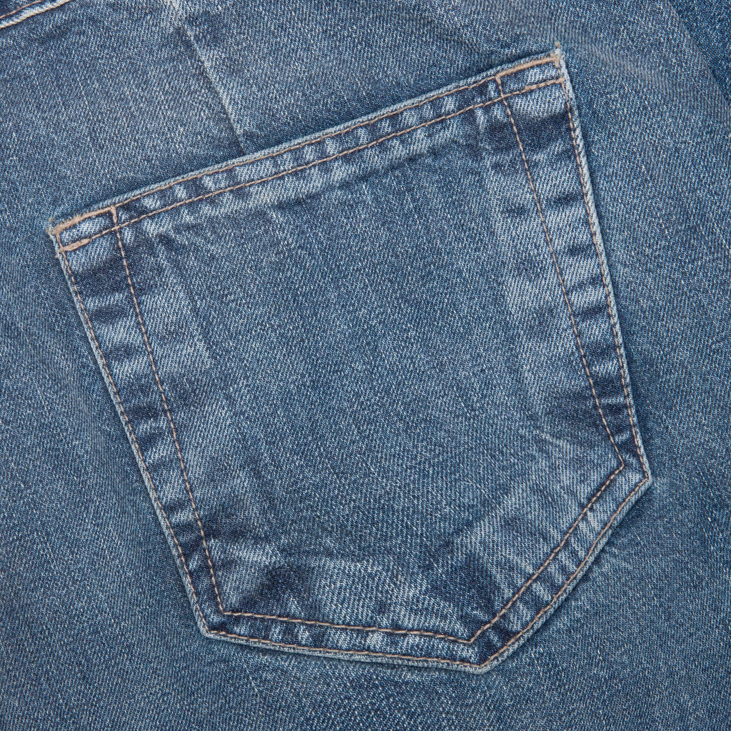 Double Cargo Denim Jeans Washed Indigo