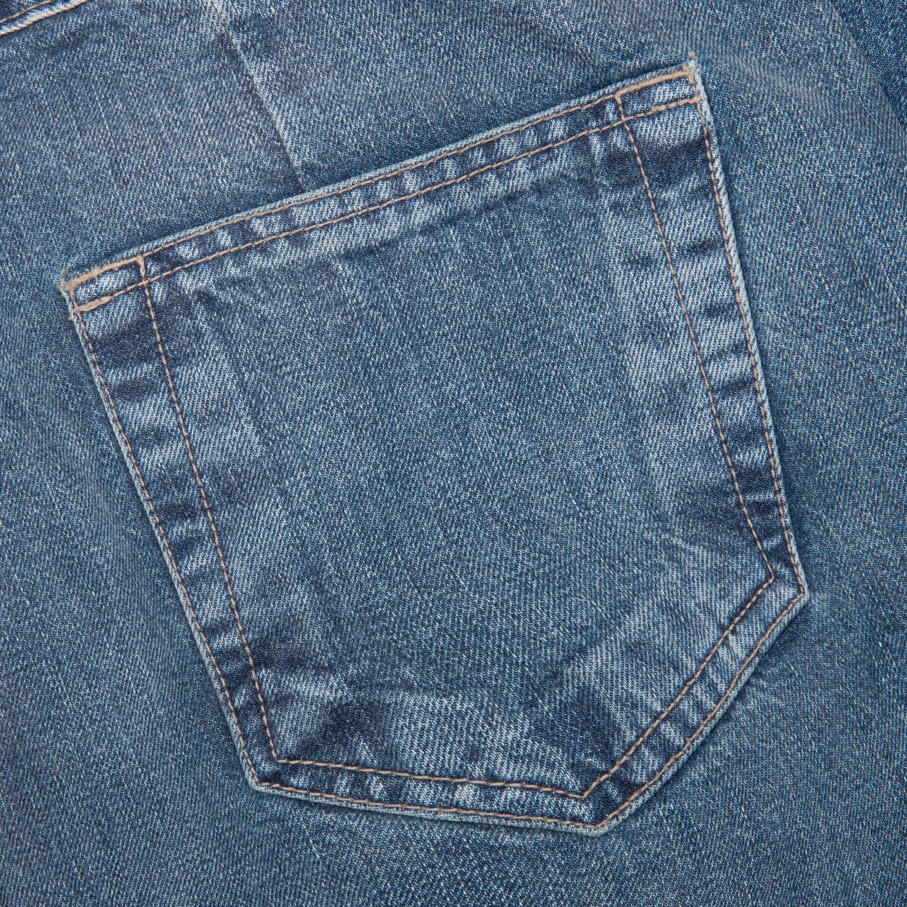 Double Cargo Denim Jeans Washed Indigo