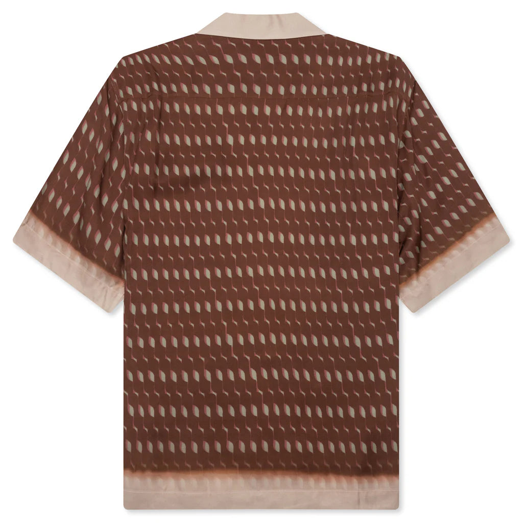 Boxy Viscose Shirt Rust