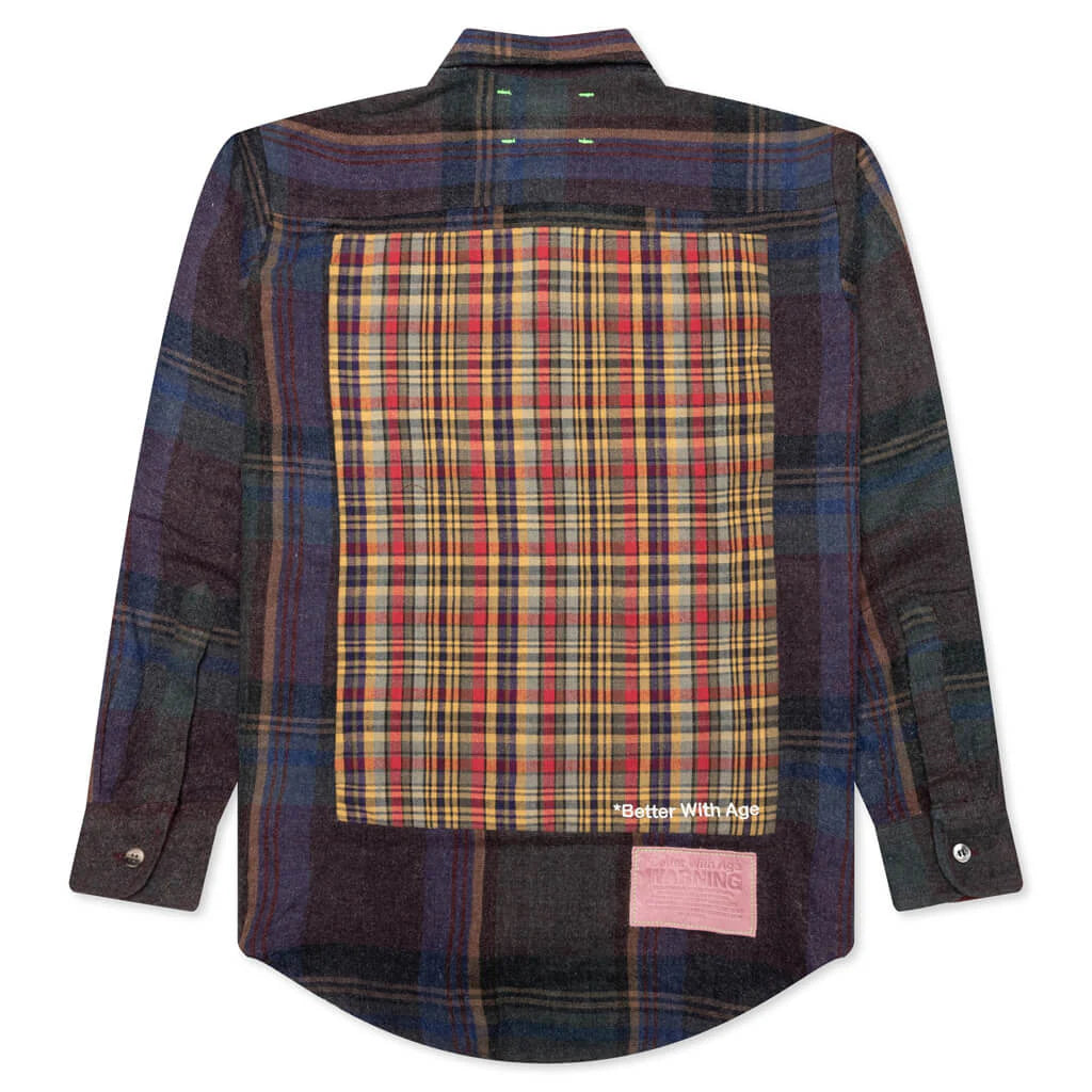 Re Tartan Flannel Shirt Multi