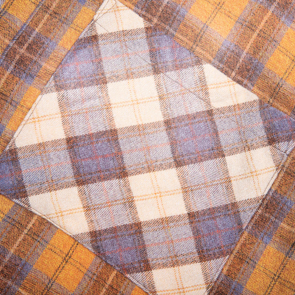 Patchwork Logo Flannel Brown Multi