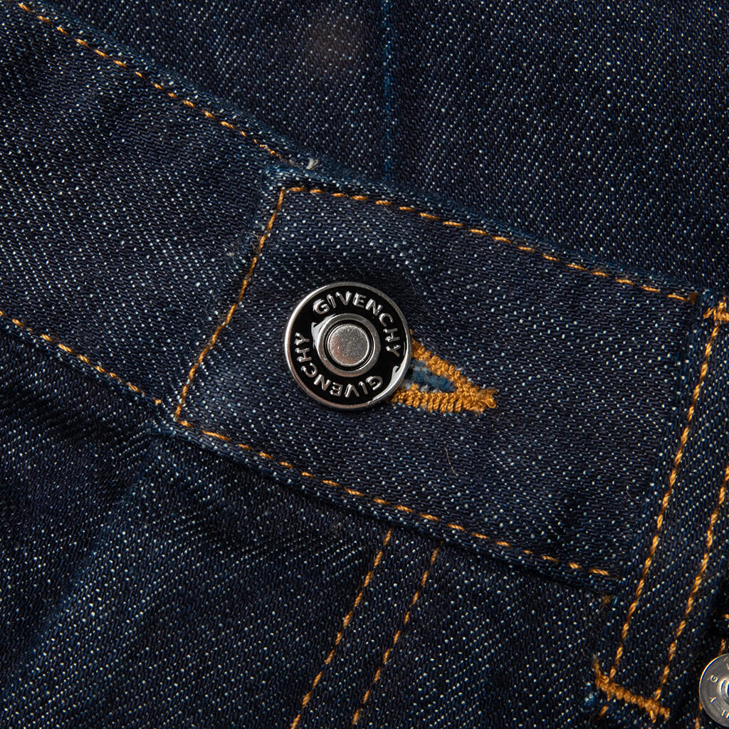 Straight Leg Jeans Dark Blue