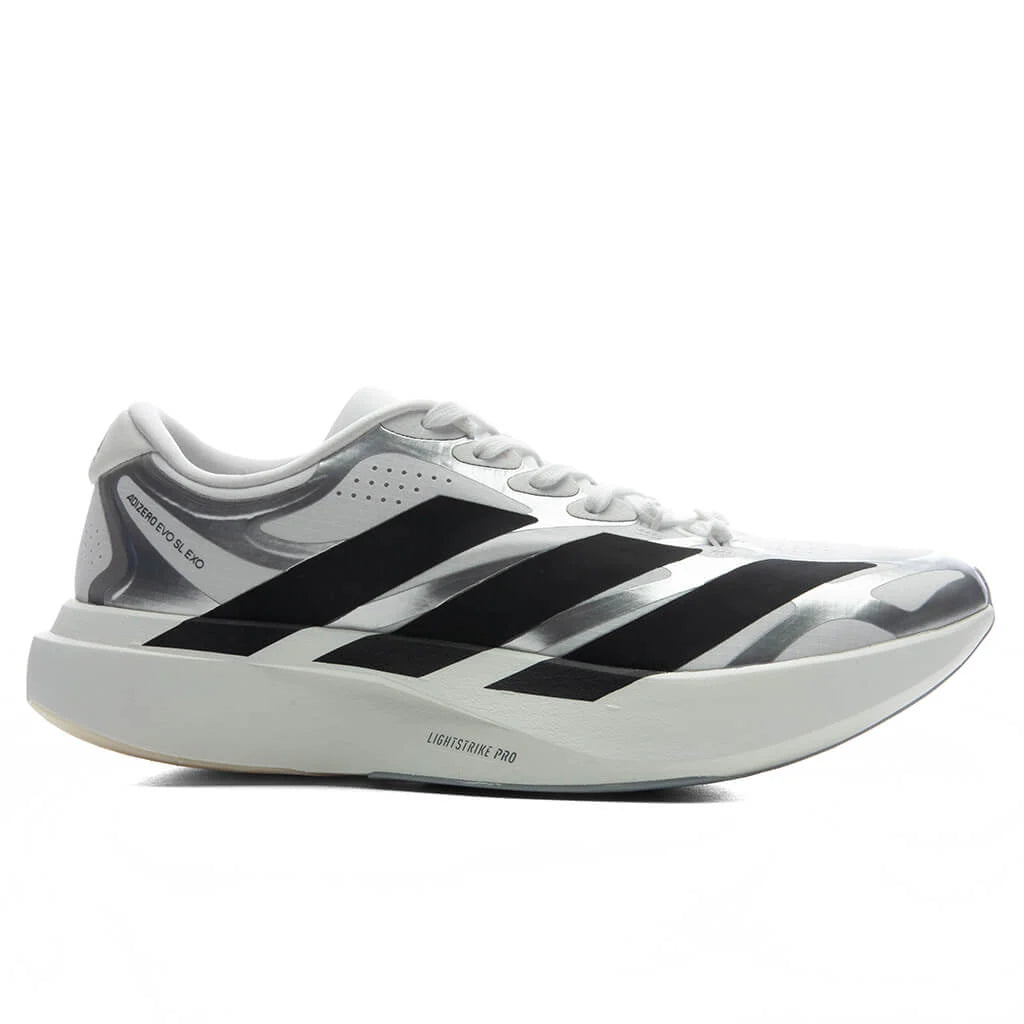 Womens Adizero Evo SL Exo Footwear White Core Black Iron Metallic