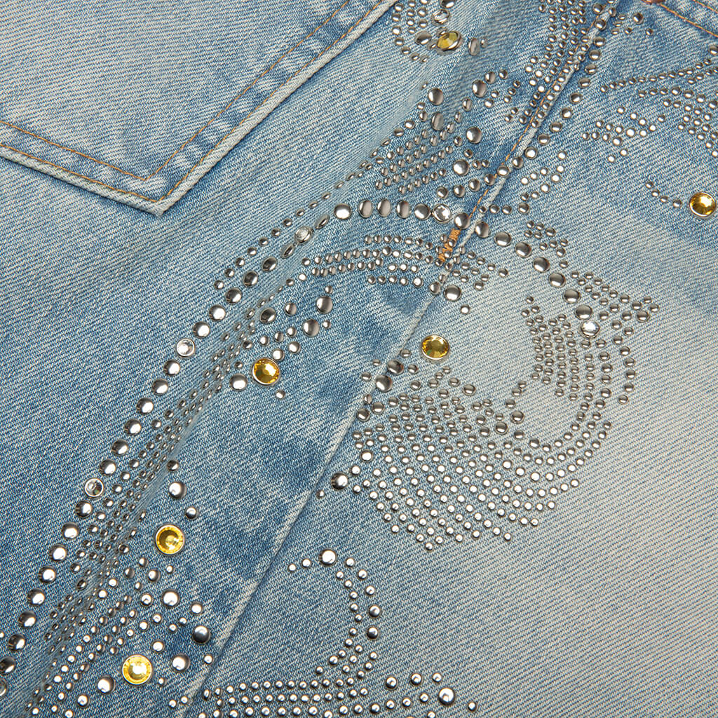 Denim with Chain Jean Medium Blue