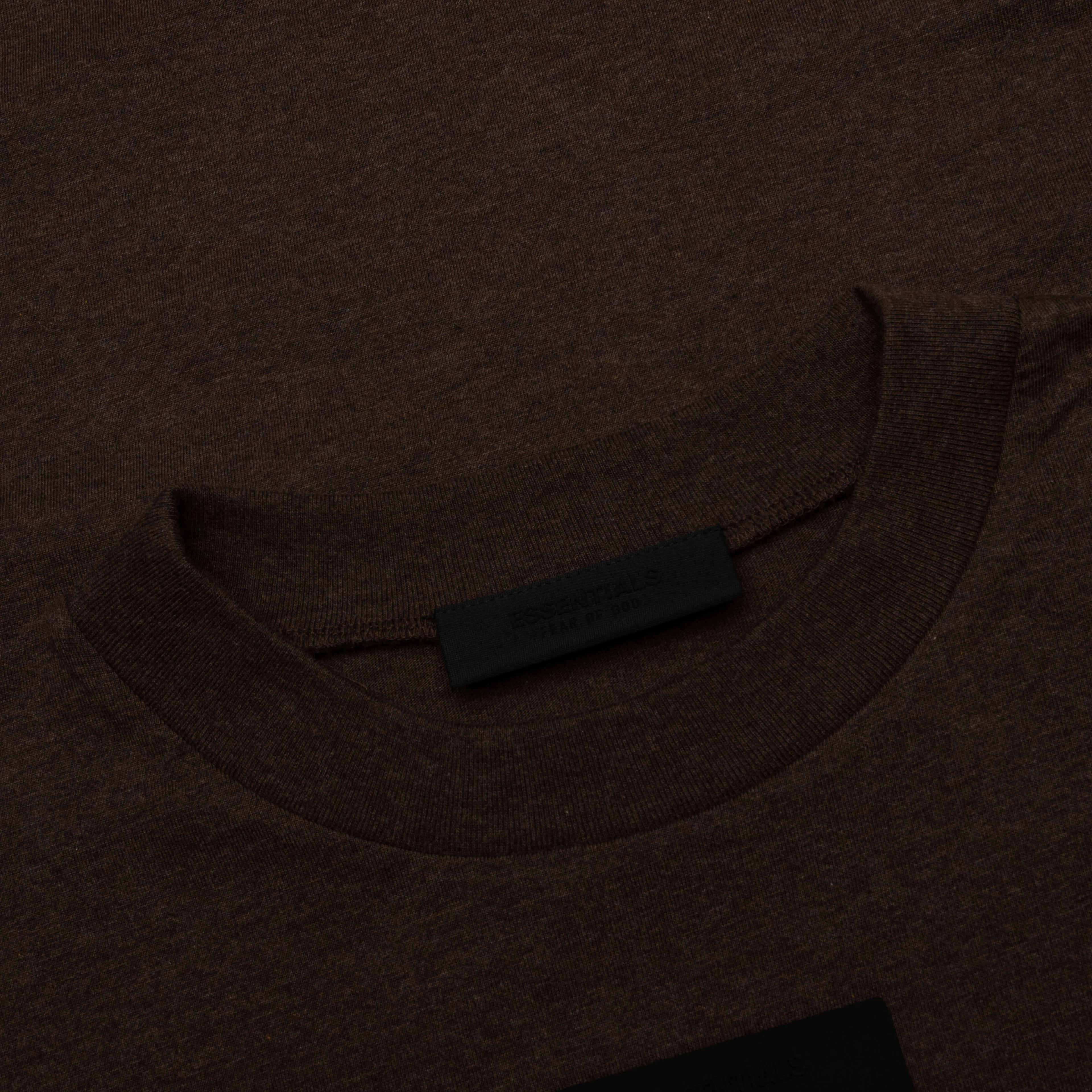 Essentials L S Tee Heather Wood