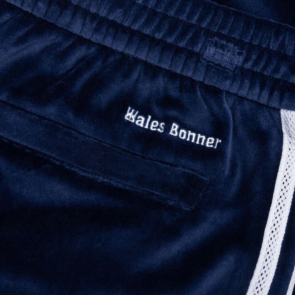 Adidas Originals x Wales Bonner Velour Track Pant Collegiate Navy