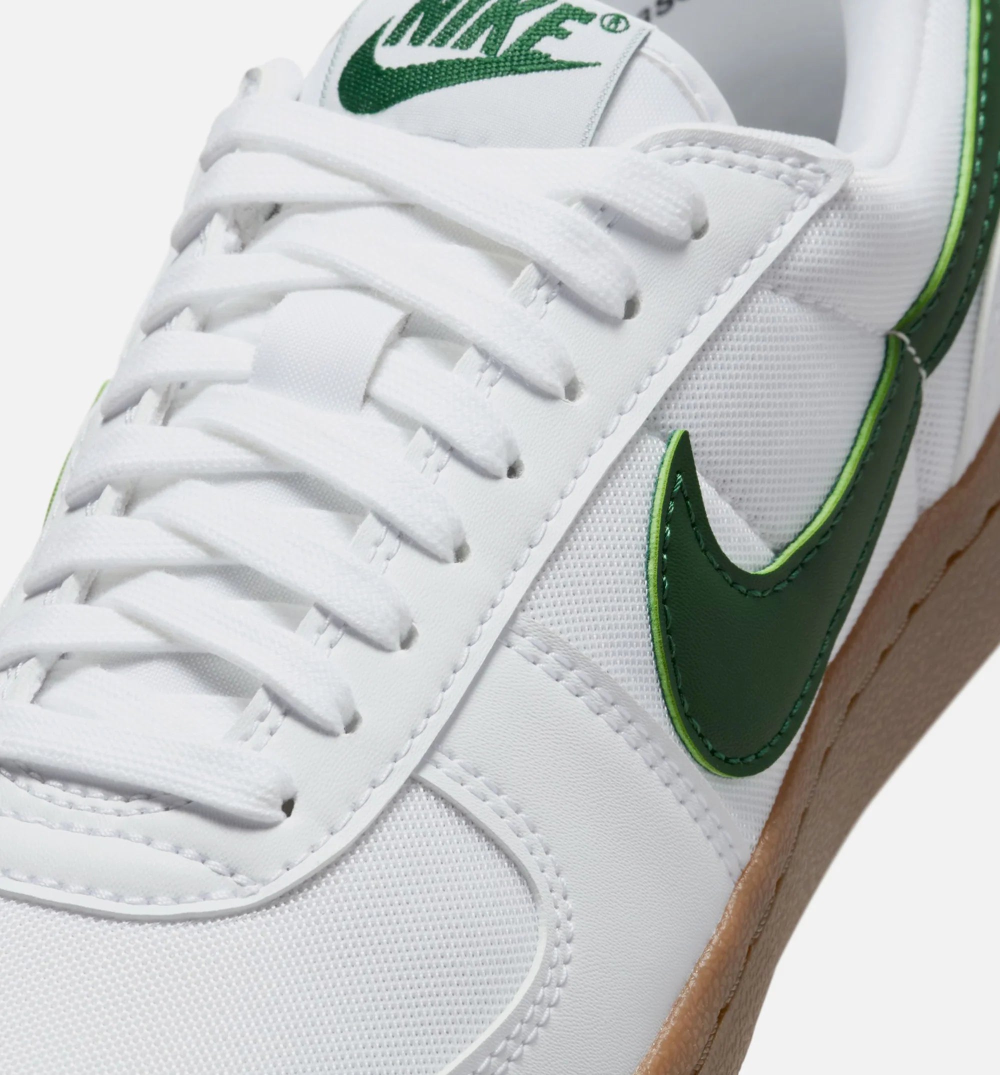 Field General Womens Lifestyle Shoe White Gum Dark Brown Gorge Green