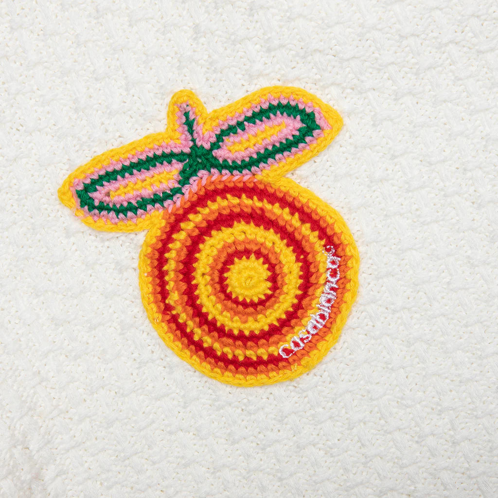 Crochet Shorts With Patches White