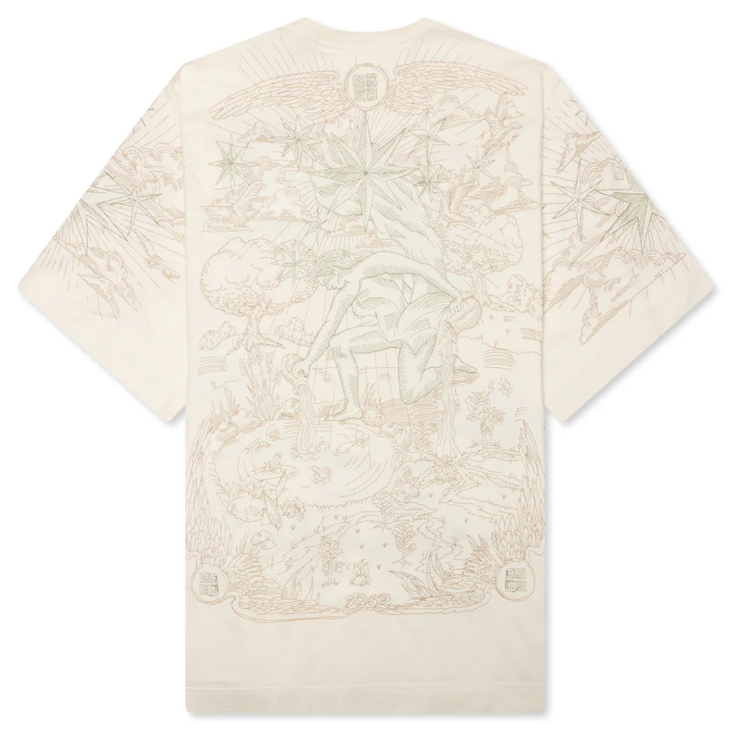 Tarot Print T Shirt Ivory