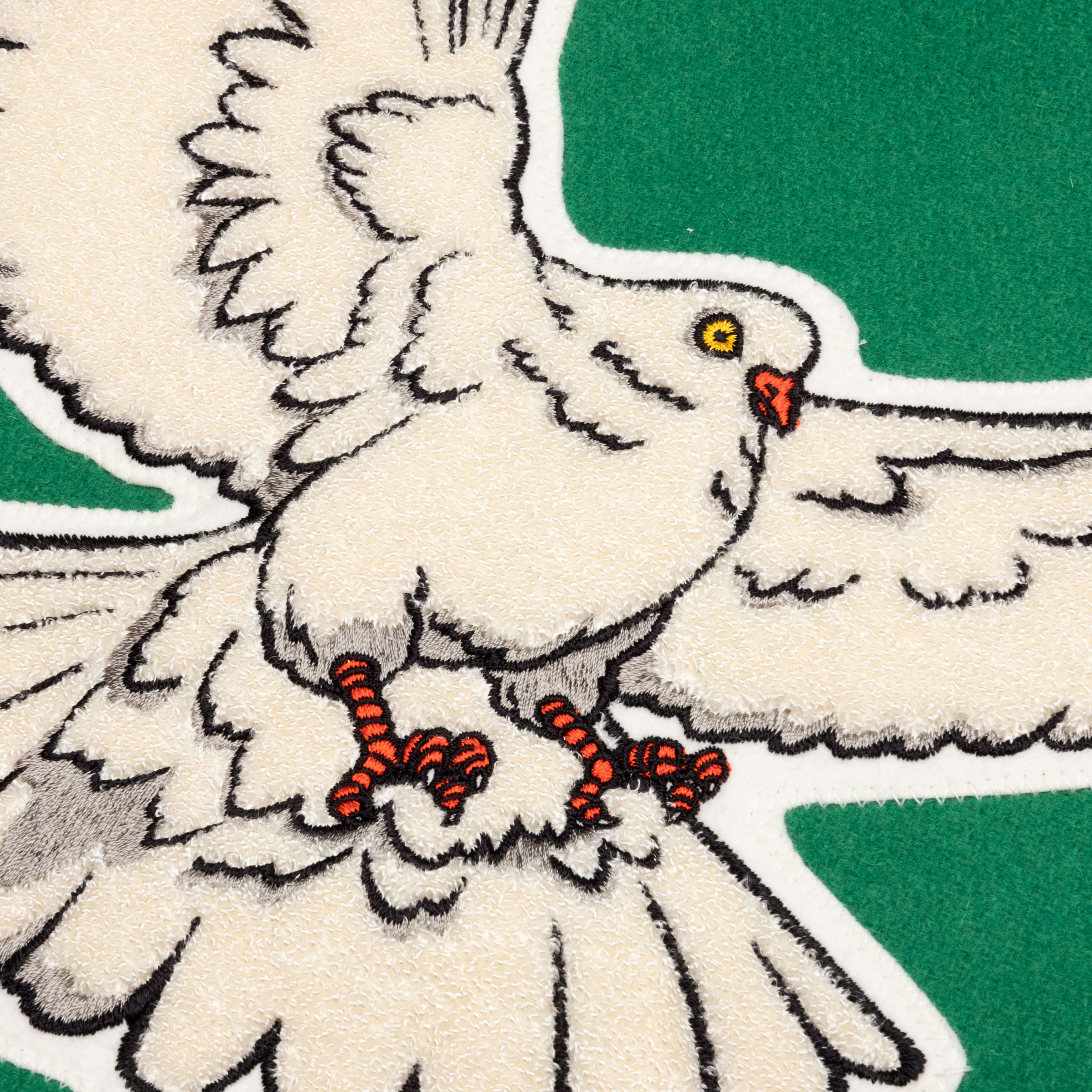 Saint Michael x Shermer Academy Pigeon Varsity Jacket Green