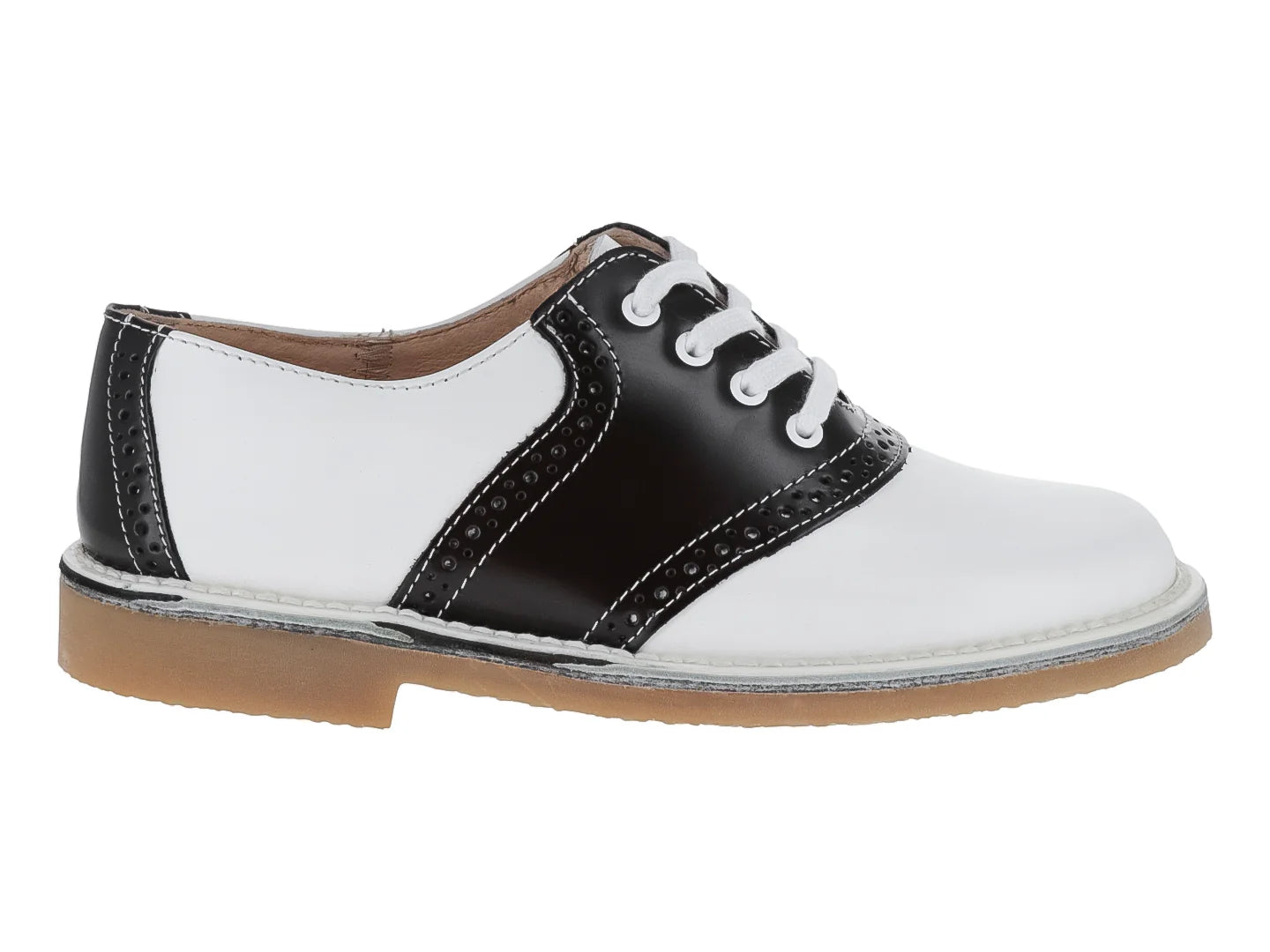 Zapatos Escolares Elefante para Niña Blanco y Café