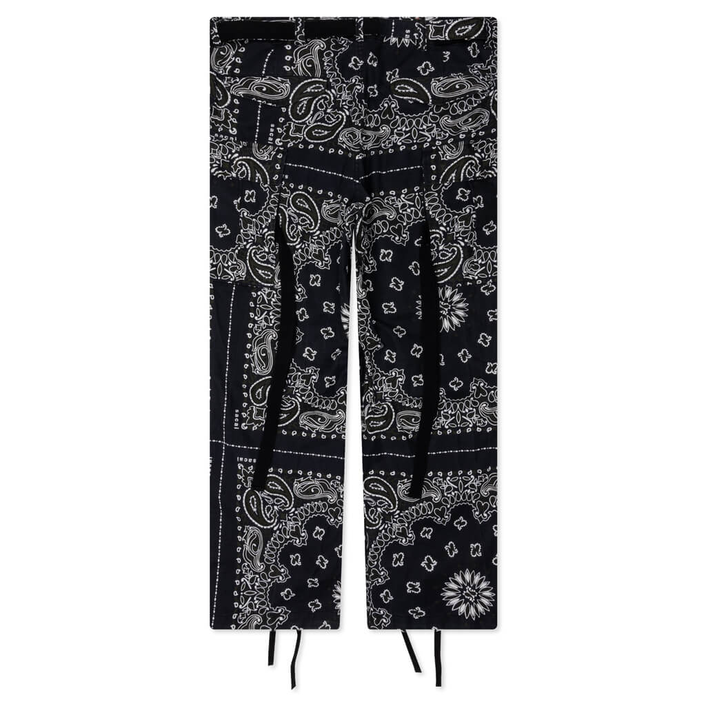 Bandana Print Pants Navy