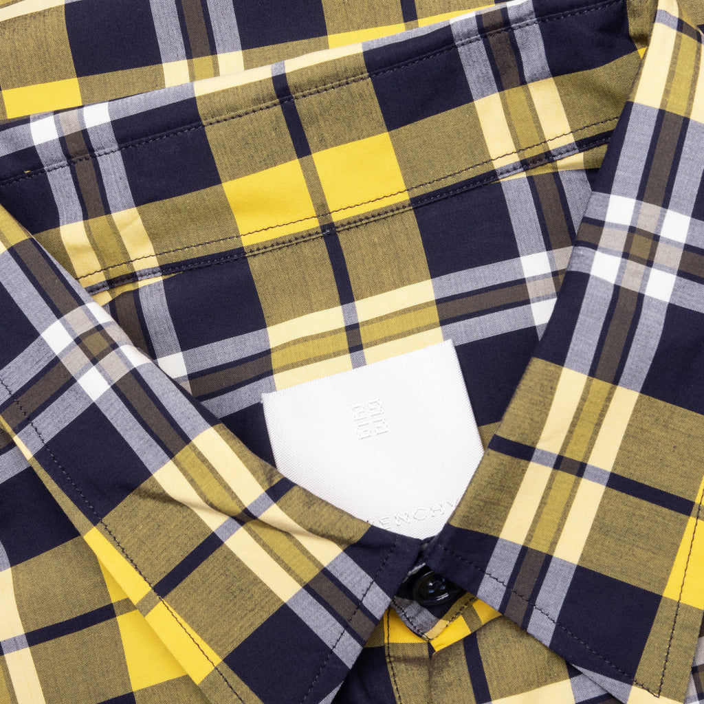 Oversized Asymmetrical Smock Shirt Dark Yellow
