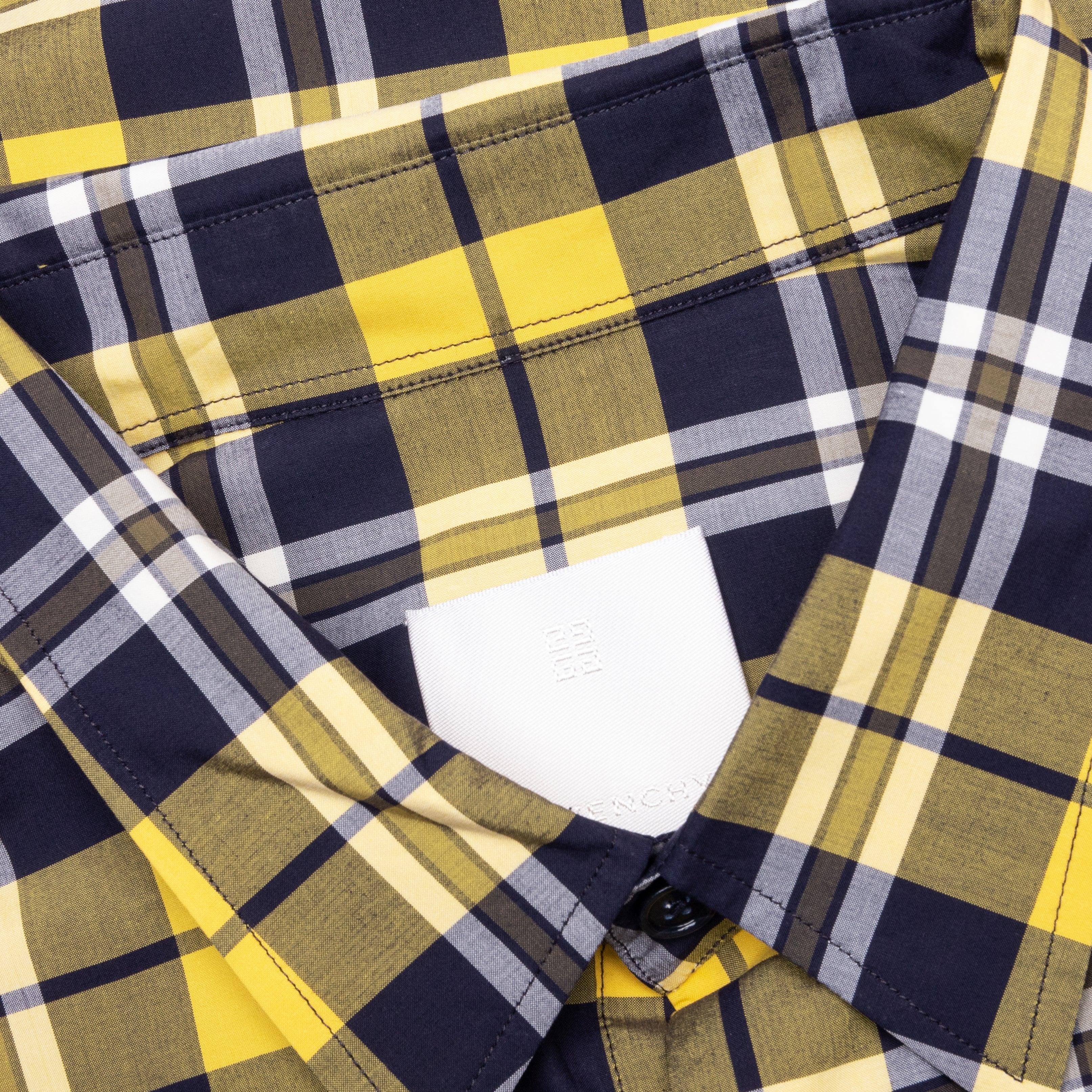 Oversized Asymmetrical Smock Shirt Dark Yellow