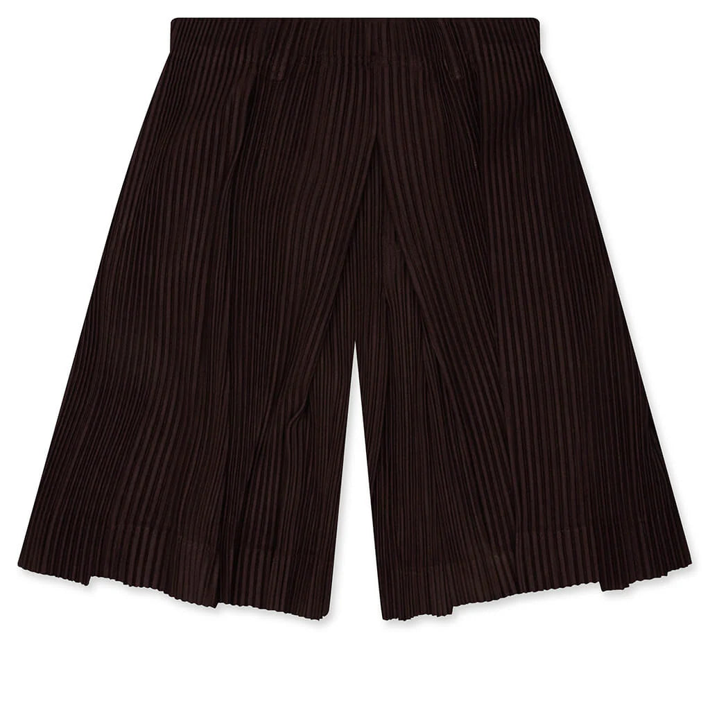 Tailored Pleats 2 Eggplant Black