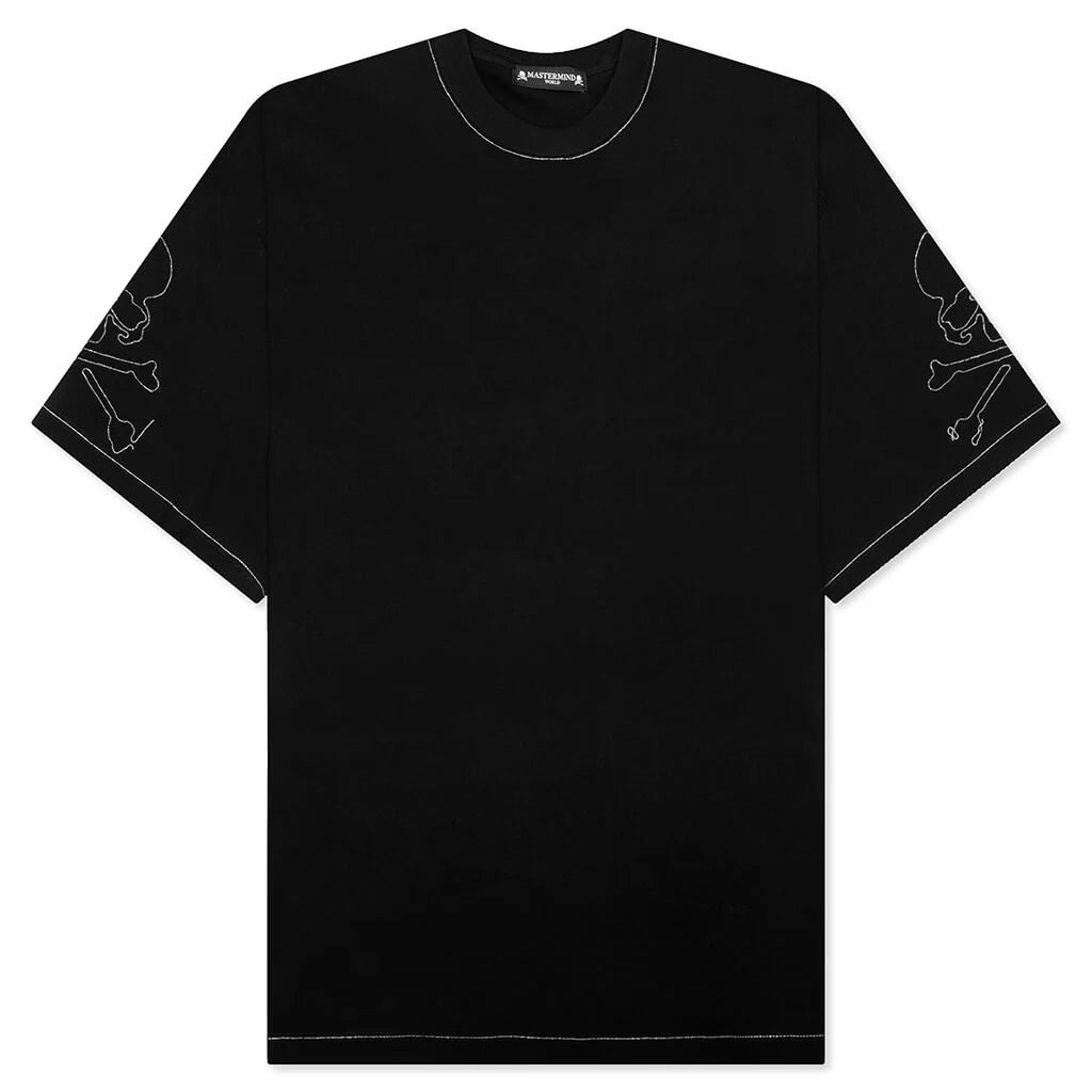 Oversized Ballchain Tee Black Silver
