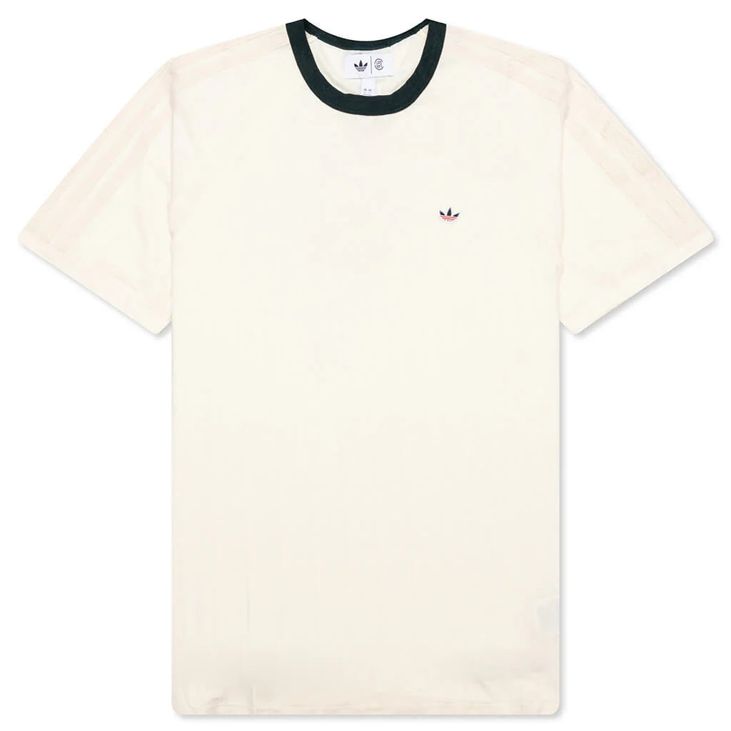 Adidas Originals x CLOT Rib Tee by Edison Chen Cream White Green Night