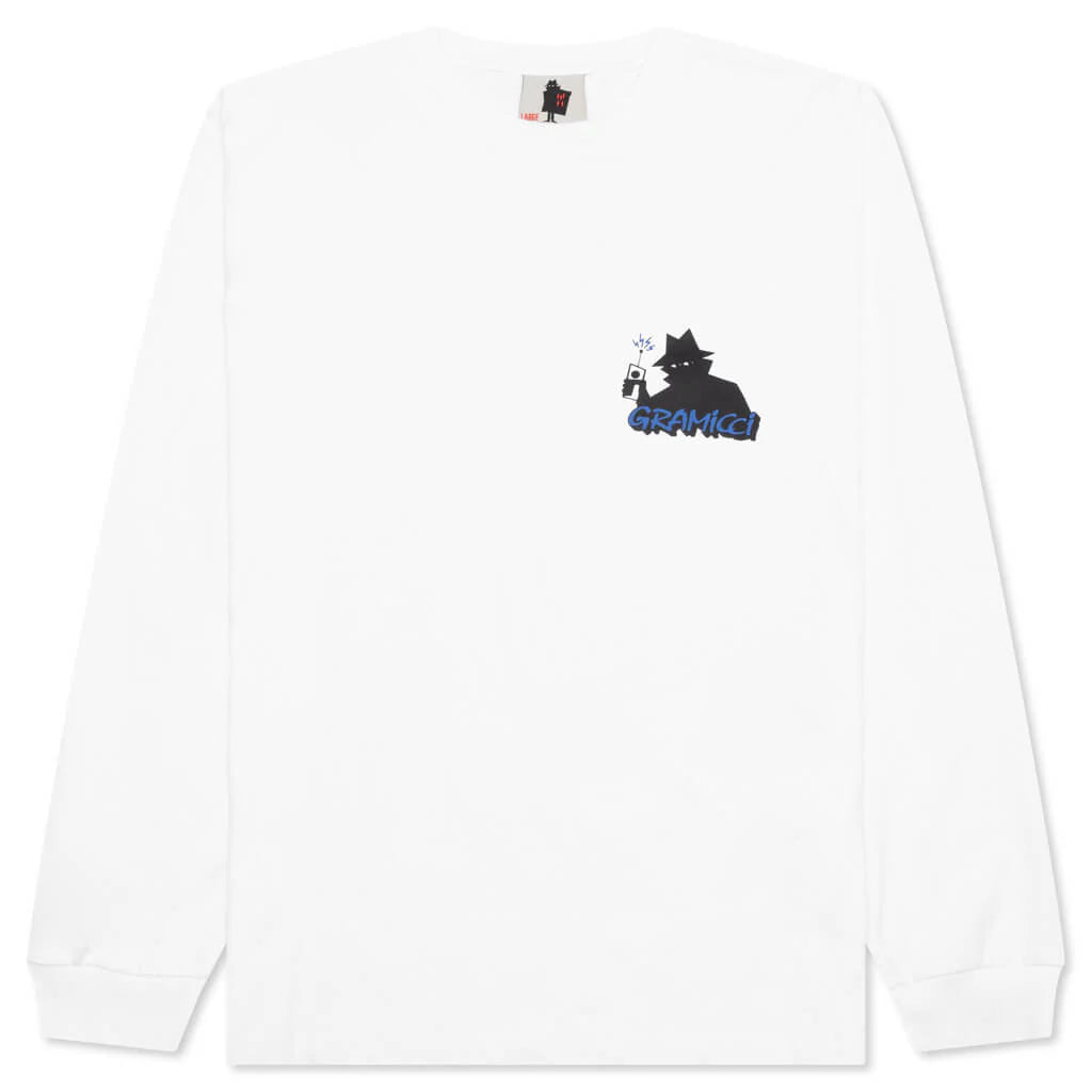 Real Bad Man x Gramicci Records L S Tee White