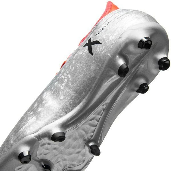adidas Kids X 163 FG AG J Firm Ground Soccer Cleats Silver Red Black