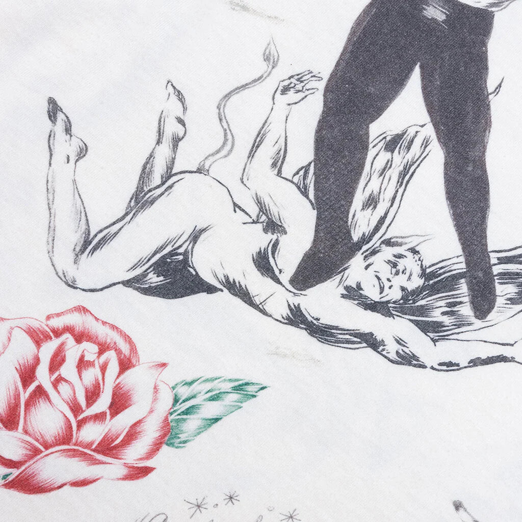 Drawing L S Tee White