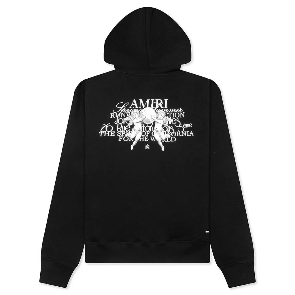 Cherub Text Hoodie Black